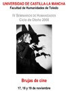 Cartel del seminario IV Seminario de Humanidades: "Ira humana e ira divina: la brujería vista por Carl Theodor Dreyer"
