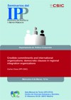 Seminarios del IPP: "Credible commitments and international organizations: democ Seminario IPP: "Credible commitments and international organizations: democratic clauses in regional integration organisations"