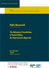 Cartel del seminario Seminario CIP: "The Behavioral Foundations of Social Policy: An Experimental Approach"