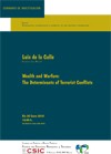 Cartel del seminario Seminario CIP: "Wealth and Warfare: The Determinants of Terrorist Conflicts."