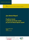 Cartel del seminario Seminario CIP: "El gobierno domado: la aplicación del derecho europeo por parte del Tribunal Supremo español"