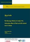 Seminarios CIP: "The Messenger Matters Seminarios CIP: "The Messenger Matters: A study of the informative effects of Hard and Soft oriented news in Europe"