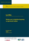 Cartel del seminario Seminario CIP: "Decision costs in legislative bargaining: an experimental analysis"
