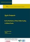 Seminarios CIP: "On the Distribution of Direct Public Seminarios CIP: "On the Distribution of Direct Public Funding to Political Parties"