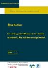 Seminarios CIP: "Pre-existing gender Seminarios CIP: "Pre-existing gender differences in time devoted to housework. How much does marriage matter?"