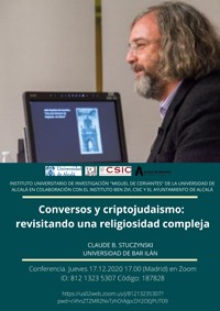 Cartel de la conferencia Conferencia Conversos y criptojudaismo: revisitando una religiosidad compleja
