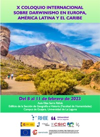 Cartel del congreso X Coloquio Internacional sobre darwinismo en Europa, América Latina y el Caribe