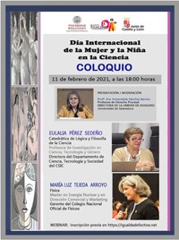 Coloquio día internacional de la Mujer y la Niña en la Ciencia Coloquio día internacional de la Mujer y la Niña en la Ciencia