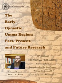 Cartel del seminario Conference: "The Early Dynastic Umma Region: Past, Present, and Future Research"