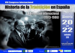 Cartel del congreso VIII Congreso Internacional "Historia de la Transición en España. La dimensión internacional (1973-1986)"