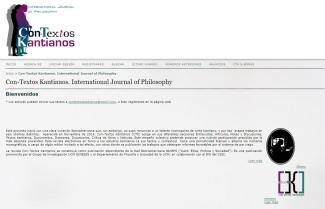 Con-Textos Kantianos. International Journal of Philosophy