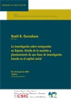 Cartel del seminario Seminario CIP: «La investigación sobre inmigración en España. Estado de la cuestión y planteamiento de una línea de investigación basada en el capital social»