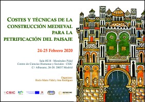 Cartel del Seminario Costes y técnicas de la construcción medieval para la petrificación del paisaje