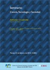 Cartel del seminario Seminario 'Ciencia, Tecnología y Sociedad': «Migraciones, redes y desarrollo científico tecnológico en Uruguay. Un caso del área biomédica»