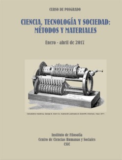 Cartel del curso Curso de posgrado: "Ciencia, Tecnología y Sociedad: Métodos y materiales"