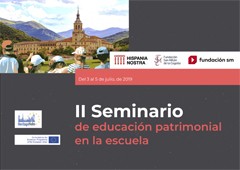 Cartel del seminario II Seminario de educación patrimonial en la escuela