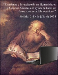 Cartel del curso Curso “Enseñanza e Investigación en Humanidades y Ciencias Sociales con Ayuda de Bases de Datos y Gestores Bibliográficos (4ª. ed.)”