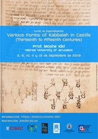 Cartel del curso Curso de especialización "Various Forms of Kabbalah in Castile (Thirteenth to Fifteenth Centuries)
