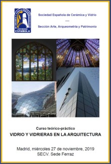 Cartel del curso Curso "Vidrio y vidrieras en la arquitectura"