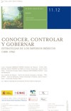 Taller doctoral "Conocer, controlar y gobernar Taller doctoral "Conocer, controlar y gobernar: Estrategias de los imperios ibéricos (1800-1936)"