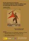 Reunión del Proyecto de Investigación "Comunidad y violencia. Espacios públicos Reunión del Proyecto de Investigación: "Comunidad y violencia. Espacios públicos para la construcción de memoria y ciudadanía"