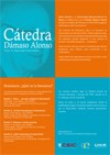 Cartel del seminario Cátedra Dámaso Alonso - Seminario "¿Qué es la Literatura?"