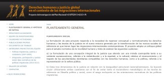 Derechos humanos y justicia global en el contexto de las migraciones internacionales