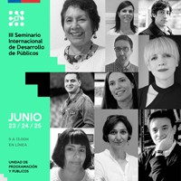 Cartel del seminario III Seminario Internacional de Desarrollo de Públicos