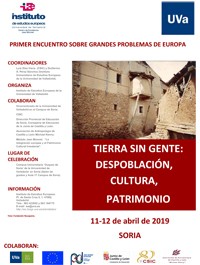 Cartel del encuentro I Encuentro sobre Grandes Problemas de Europa