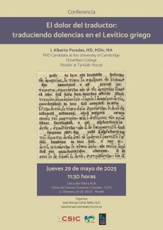 El dolor del traductor: traduciendo dolencias en el Levítico griego El dolor del traductor: traduciendo dolencias en el Levítico griego