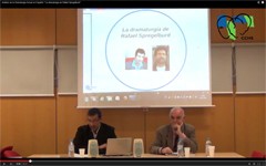 Cartel del seminario Seminario Análisis de la Dramaturgia Actual en Español: "Teatro Cubano actual ('Chamaco' de Abel González Melo)"
