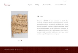 DVCTVS National Papyrological Funds. Portal papirológico