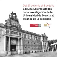 Cartel del evento Conferencia “Contribución de Editum a la publicación y promoción del libro académico universitario”