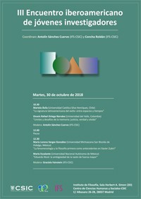 Cartel del evento III Encuentro Iberoamericano de jóvenes investigadores