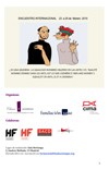 Cartel del evento Encuentro Internacional: "¿Es una quimera la igualdad en las artes escénicas y visuales?/ L' Égalité hommes femmes dans les arts, est-ce une chimère?/ Men and women's equality in arts, is it a chimera?"