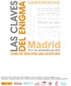 Cartel de las conferencias Conferencias: "Las claves del enigma; cómo se descifra una escritura"