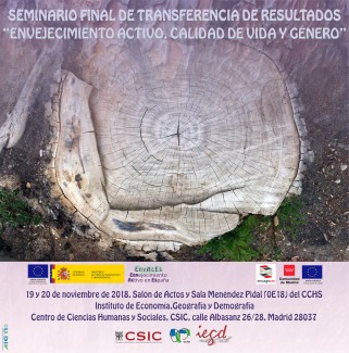 Cartel del seminario Seminario Internacional sobre Envejecimiento Activo. 2º Encuentro