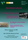 Cartel del seminario Seminario de Epistemología Histórica: "Identidad cultural"