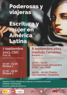 Seminario Internacional: "Poderosas y viajeras. Escritura y mujer en América Latina" Seminario Internacional: "Poderosas y viajeras. Escritura y mujer en América Latina"