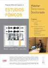 Curso de posgrado Curso de Posgrado Oficial en "Estudios Fónicos"