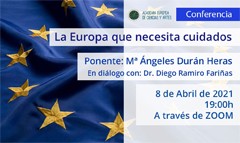 Cartel de la conferencia Conferencia "La Europa que necesita cuidados"