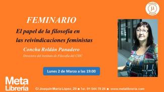 Conferencia: "El papel de la Filosofía en las reivindicaciones feministas"