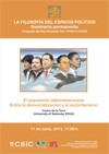 Seminario permanente 'La filosofía del espacio político': "El populismo latinoam Seminario permanente 'La filosofía del espacio político': "El populismo latinoamericano. Entre la democratización y el autoritarismo"