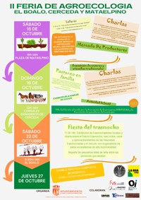 Cartel del evento II Feria de Agroecología de El Boalo, Cerceda y Mataelpino