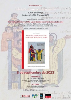 Filius hominis ueniens uenit. Presentación del libro The Textual History of Old Latin Daniel from Tertullian to Lucifer Filius hominis ueniens uenit. Presentación del libro The Textual History of Old Latin Daniel from Tertullian to Lucifer