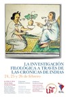 Cartel del seminario Seminario: "La investigación filológica a través de las Crónicas de Indias"
