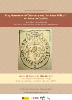 Seminario de especialización: "Fray Hernando de Talavera y sus "acciones bélicas" en favor de Castilla" Seminario de especialización: "Fray Hernando de Talavera y sus "acciones bélicas" en favor de Castilla"