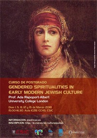 Cartel del curso Curso de posgrado "Gendered Spiritualities in Early Modern Jewish Culture"