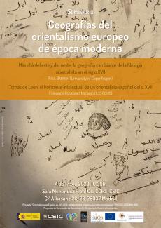 Seminario "Geografías del orientalismo europeo del s. XVII" Seminario "Geografías del orientalismo europeo del s. XVII"