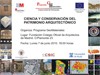 Cartel de la mesa redonda Mesa Redonda: Ciencia y Conservación del Patrimonio Arquitectónico